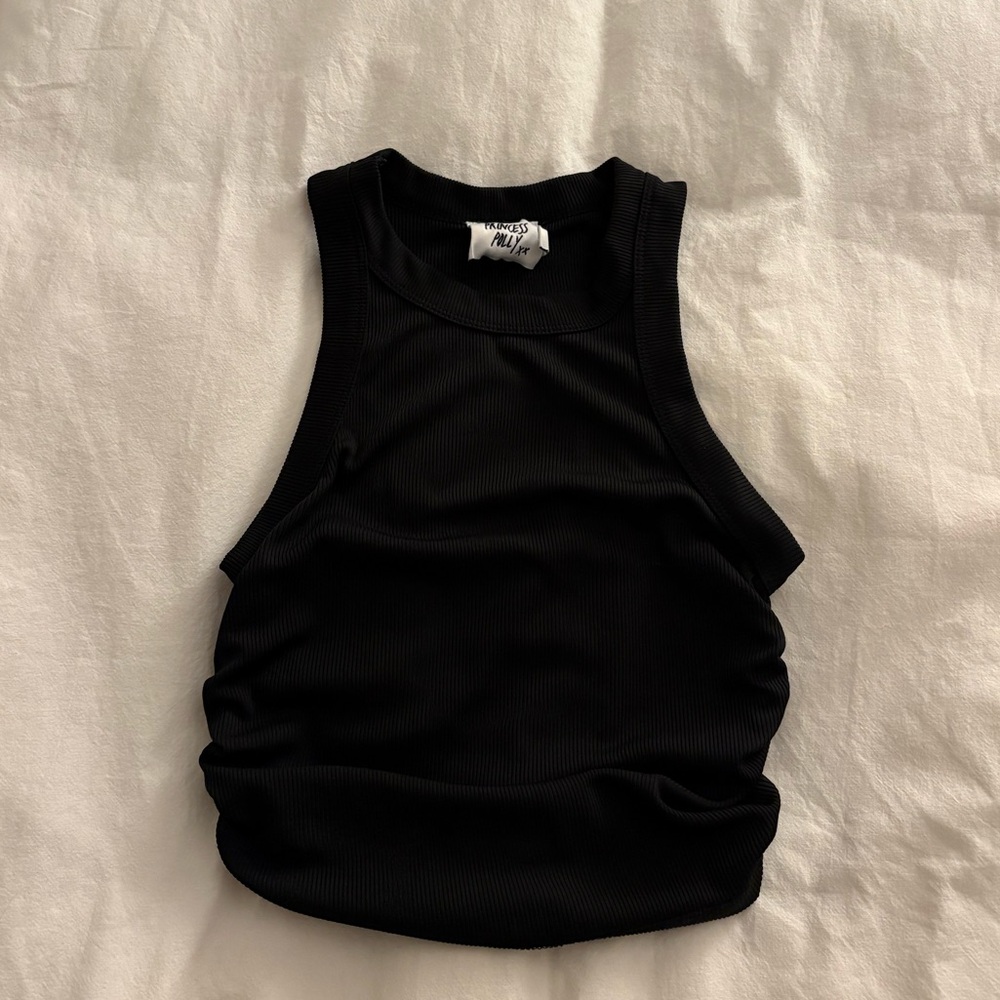 Princess Polly Ribbed Cropped Tank Top